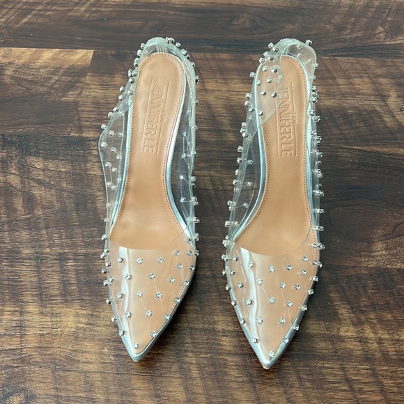 I AM JENNIFER LE Beyonce X Glacier Glass Slipper Heels size 43/13 - Picture 3 of 12